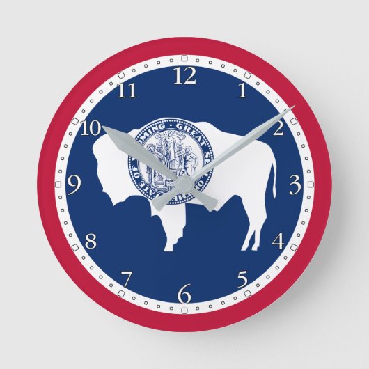 Wyoming Staatsvlag Ronde Klok (Voorkant)