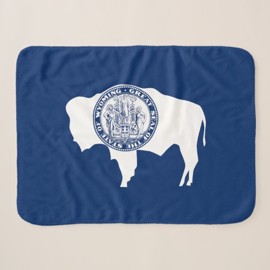 Wyoming Staatsvlag Sherpa Deken (Voorkant (horizontaal))