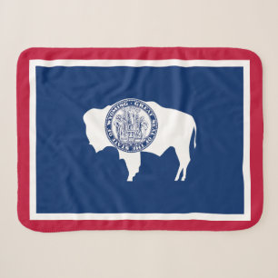 Wyoming Staatsvlag Sherpa Deken