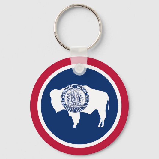 Wyoming Staatsvlag Sleutelhanger (Voorkant)
