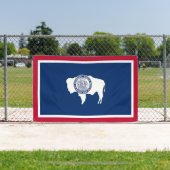 Wyoming Staatsvlag Spandoek (Insitu)