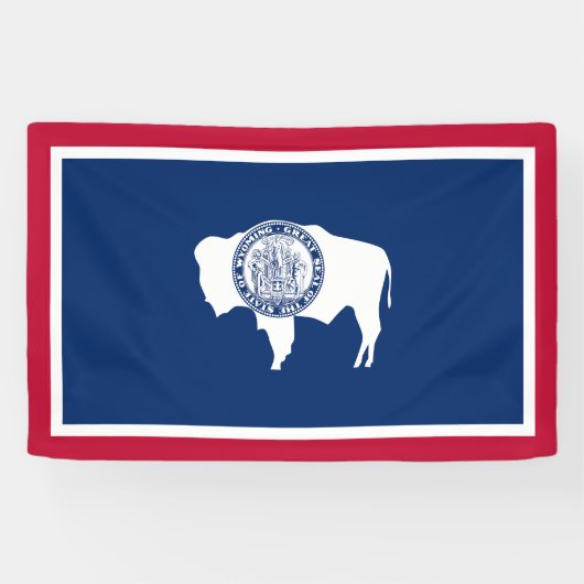 Wyoming Staatsvlag Spandoek (Horizontaal)