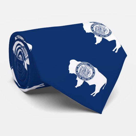 Wyoming Staatsvlag Stropdas (Opgerold)