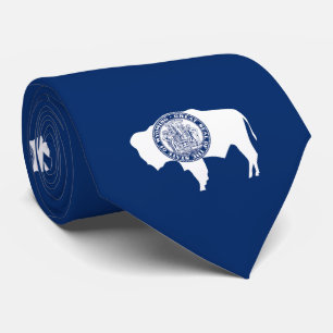 Wyoming Staatsvlag Stropdas