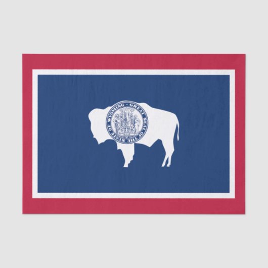 Wyoming Staatsvlag Tissuepapier (Voorkant)