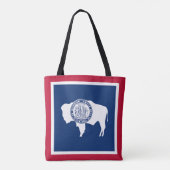 Wyoming Staatsvlag Tote Bag (Achterkant)