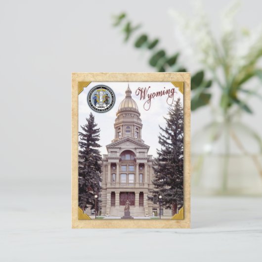 Wyoming State Capitol, Cheyenne, WY Briefkaart (Staand voorkant)