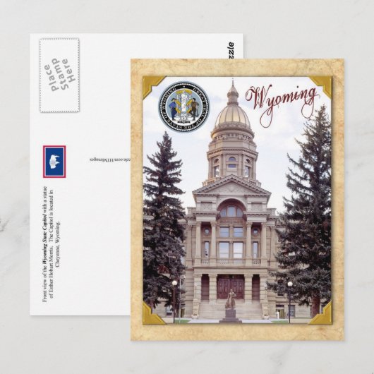 Wyoming State Capitol, Cheyenne, WY Briefkaart (Voorkant / Achterkant)