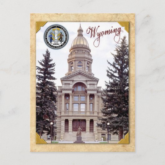 Wyoming State Capitol, Cheyenne, WY Briefkaart (Voorkant)