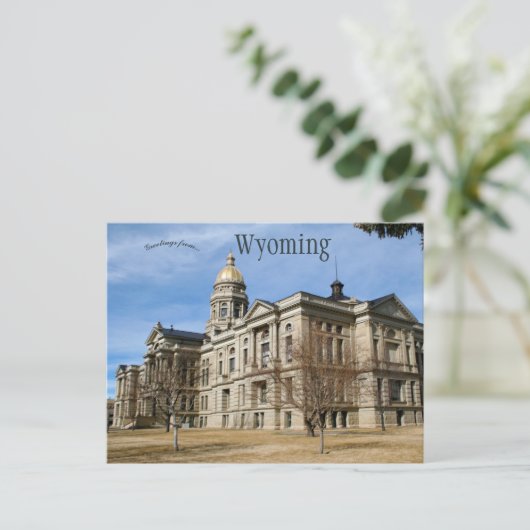 Wyoming State Capitol in Cheyenne Wyoming Briefkaart (Staand voorkant)