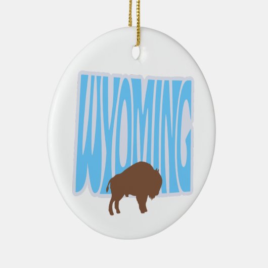 Wyoming State Christmas Tree Ornament (Rechts)