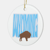 Wyoming State Christmas Tree Ornament (Links)
