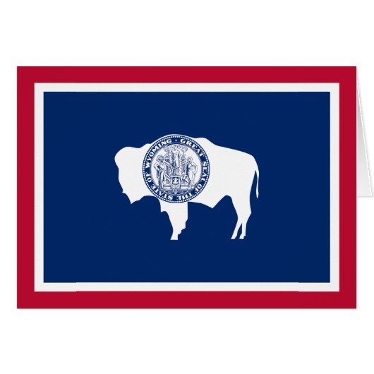Wyoming State Flag (Voorkant Horizontaal)