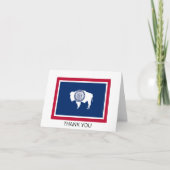 Wyoming State Flag Bedankkaart (Voorkant)