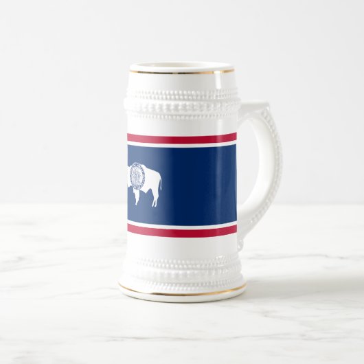 Wyoming State Flag Bierpul (Voorkant rechts)
