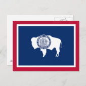 Wyoming State Flag Briefkaart (Voorkant / Achterkant)