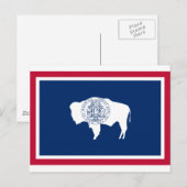 Wyoming State Flag Briefkaart (Voorkant / Achterkant)
