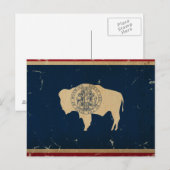 Wyoming State Flag  Briefkaart (Voorkant / Achterkant)