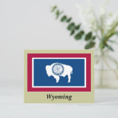 Wyoming State Flag Briefkaart (Staand voorkant)