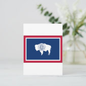 Wyoming State Flag Briefkaart (Staand voorkant)