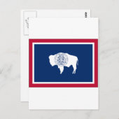 Wyoming State Flag Briefkaart (Voorkant / Achterkant)