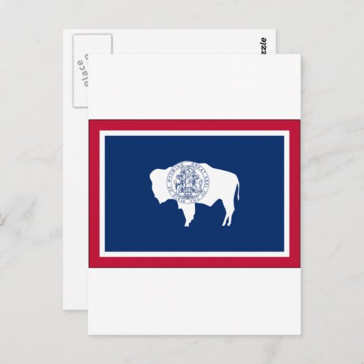 Wyoming State Flag Briefkaart (Voorkant / Achterkant)