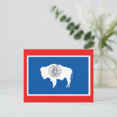 Wyoming State Flag Briefkaart (Staand voorkant)