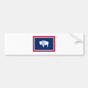 Wyoming State Flag Bumpersticker