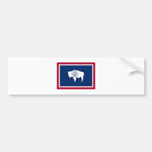 Wyoming State Flag Bumpersticker (Voorkant)