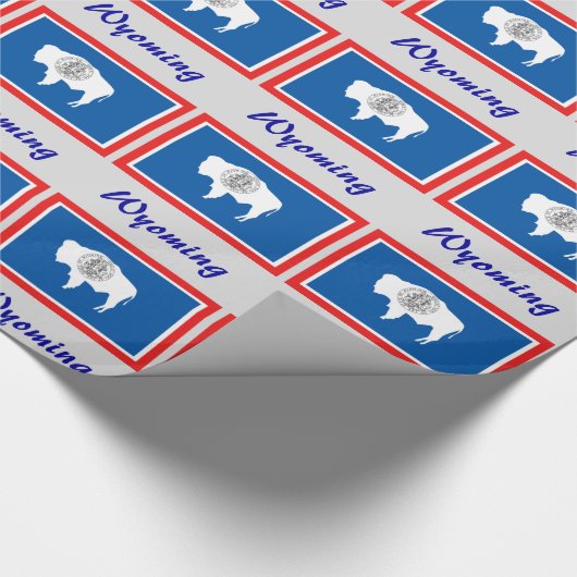 Wyoming State Flag Cadeaupapier (Hoek)