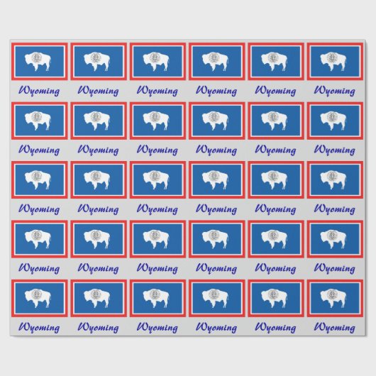 Wyoming State Flag Cadeaupapier (Vlak)