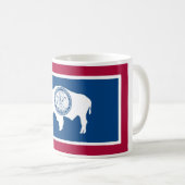 Wyoming State Flag Coffee Cup Mok (Voorkant rechts)