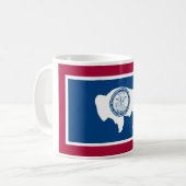 Wyoming State Flag Coffee Cup Mok (Voorkant links)