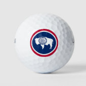 Wyoming State Flag Golfballen (Voorkant)