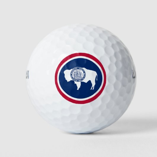 Wyoming State Flag Golfballen (Voorkant)