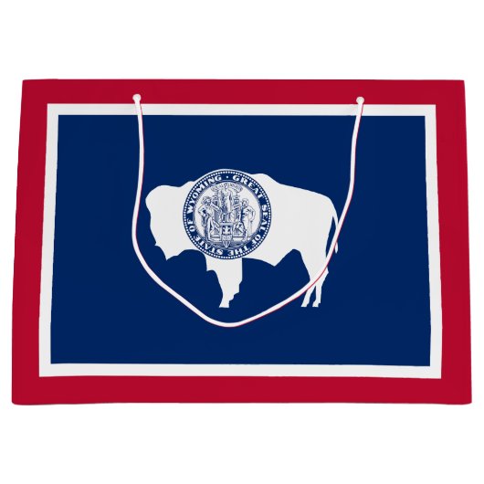 Wyoming State Flag Groot Cadeauzakje (Voorkant)