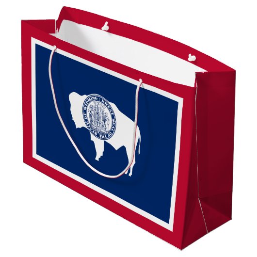 Wyoming State Flag Groot Cadeauzakje (Achterkant Gekanteld)