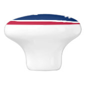 Wyoming State Flag Keramische Knop (Zijkant)