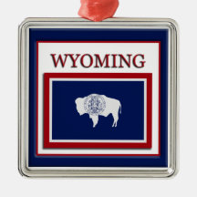 Wyoming State Flag Kerstversiering