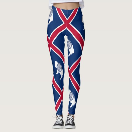 Wyoming State Flag Leggings (Voorkant)
