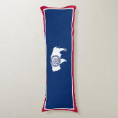 Wyoming State Flag Lichaamskussen (Voorkant Verticaal)