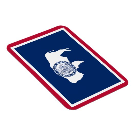 Wyoming State Flag Magneet (Rechterzijde)