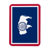 Wyoming State Flag Magneet (Verticaal)