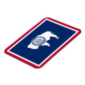 Wyoming State Flag Magneet (Linkerzijde)