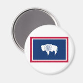 Wyoming State Flag Magneet (Voorkant / Achterkant)