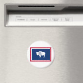 Wyoming State Flag Magneet (Insitu (Vaatwasser))