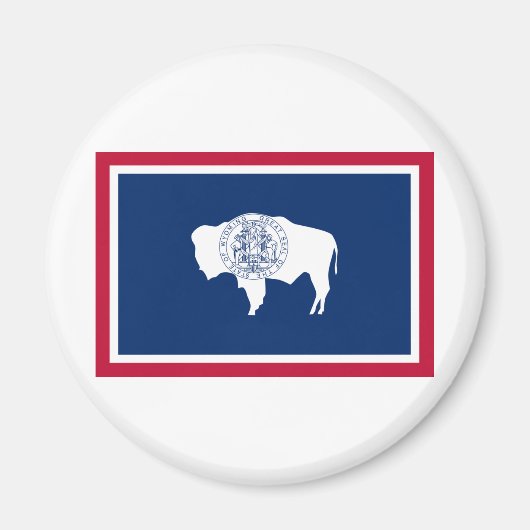 Wyoming State Flag Magneet (Voorkant)