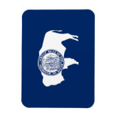 Wyoming State Flag Magneet (Verticaal)