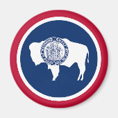 Wyoming State Flag Magneet (Voorkant)