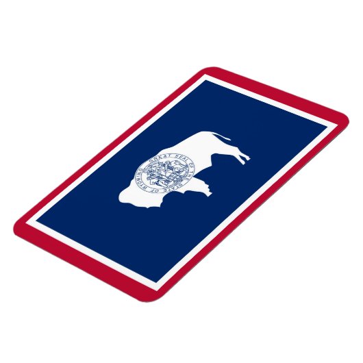 Wyoming state flag magneet (Linkerzijde)